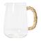 Hello Honey® 7" Glass Pitcher with Natural Rope Wrapped Handle